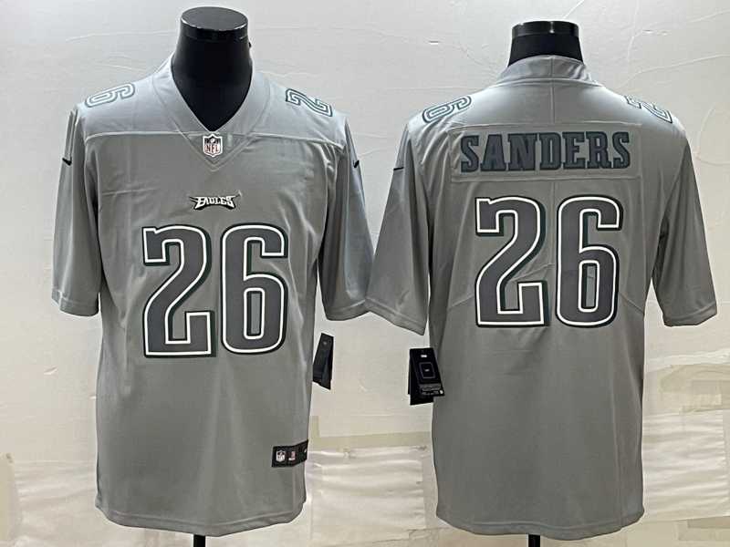 Men's Philadelphia Eagles #26 Miles Sanders Gray Atmosphere Fashion Stitched Jersey,We sell and wholesale Men's Philadelphia Eagles #26 Miles Sanders Gray Atmosphere Fashion Stitched Jersey on line form chian!